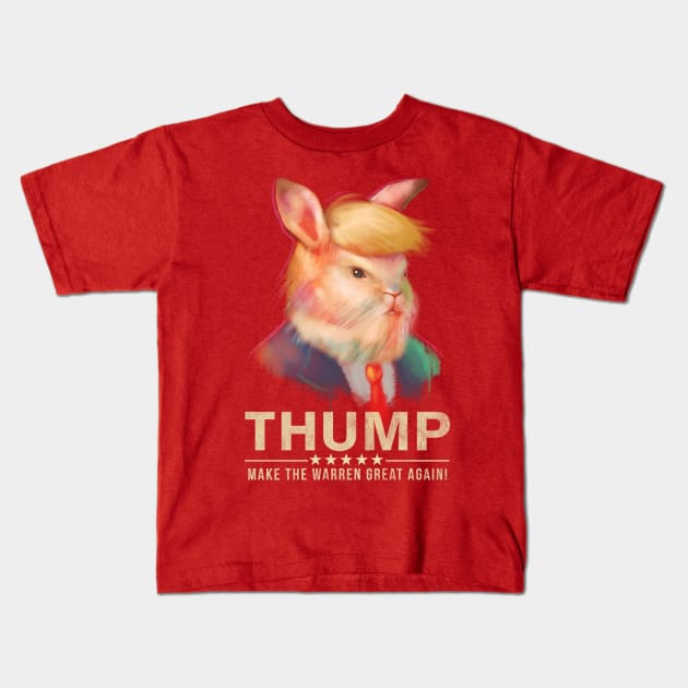 Donald Thump Kids T-Shirt by Ninjaink